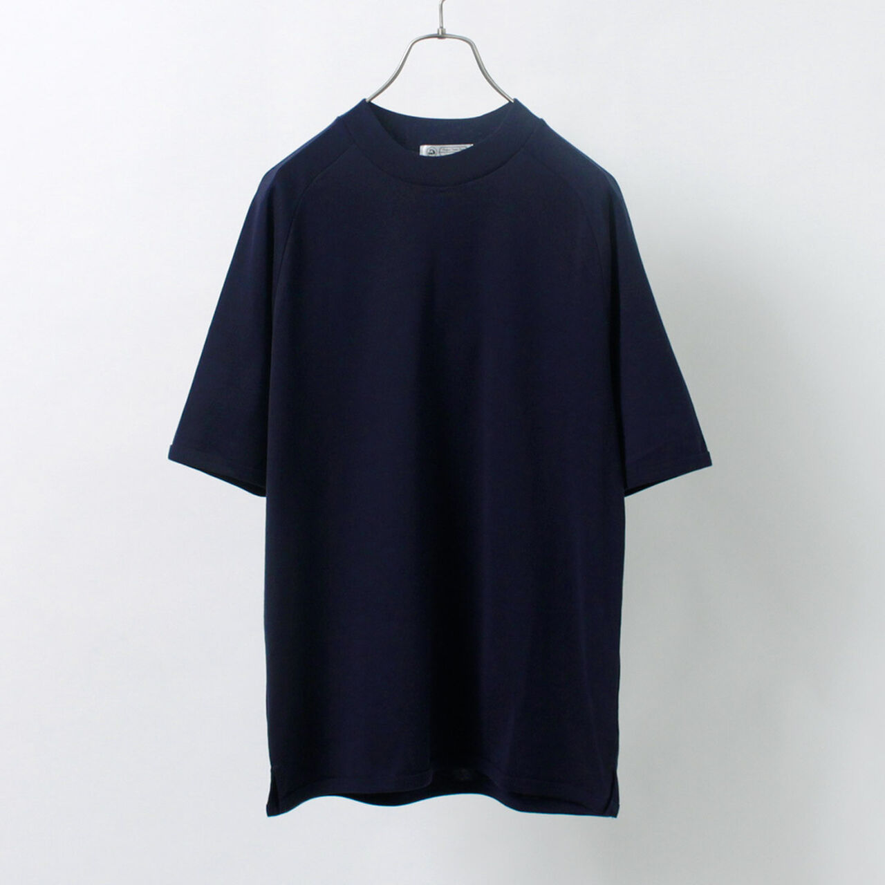 Perfect Inner Giza Mock Neck Half Sleeve T-Shirt,, large image number 0