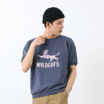 Special Order Vintage Short Sleeve Printed Sweatshirt (Wildcats),Blue, swatch