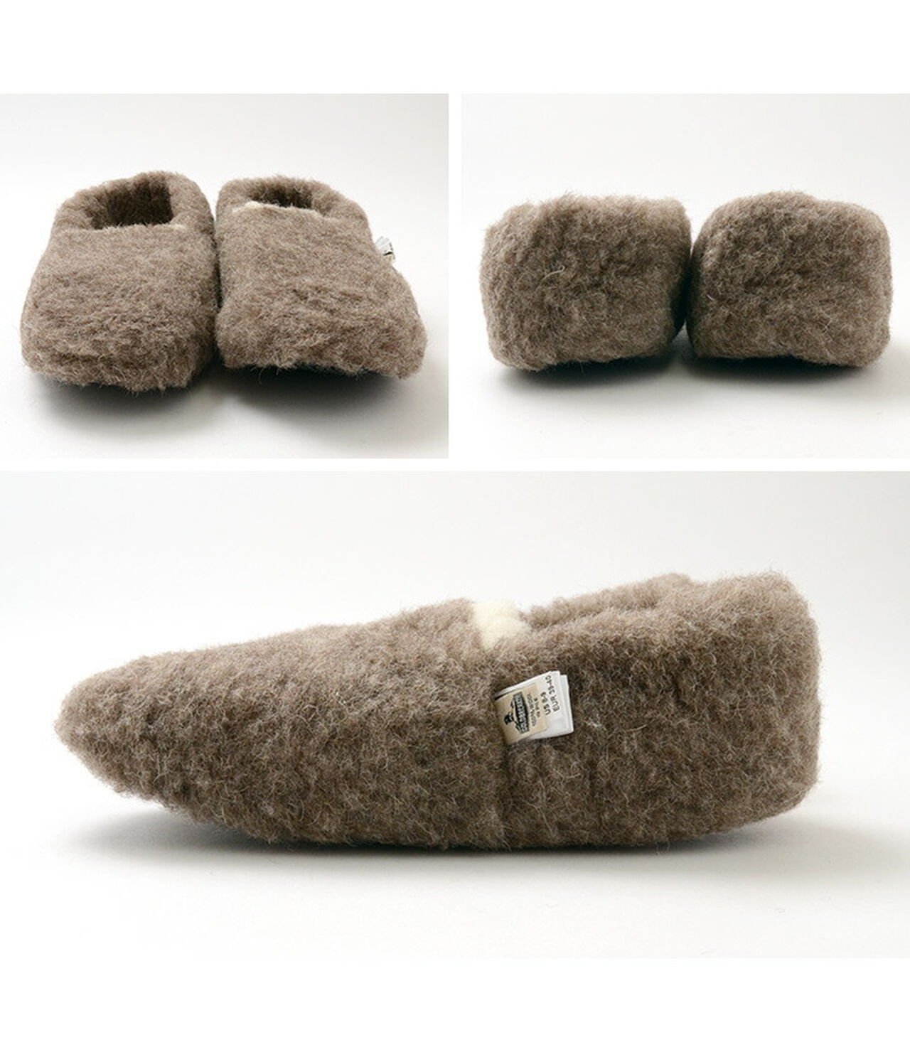 Boa Wool Shorty Slippers,, large image number 9