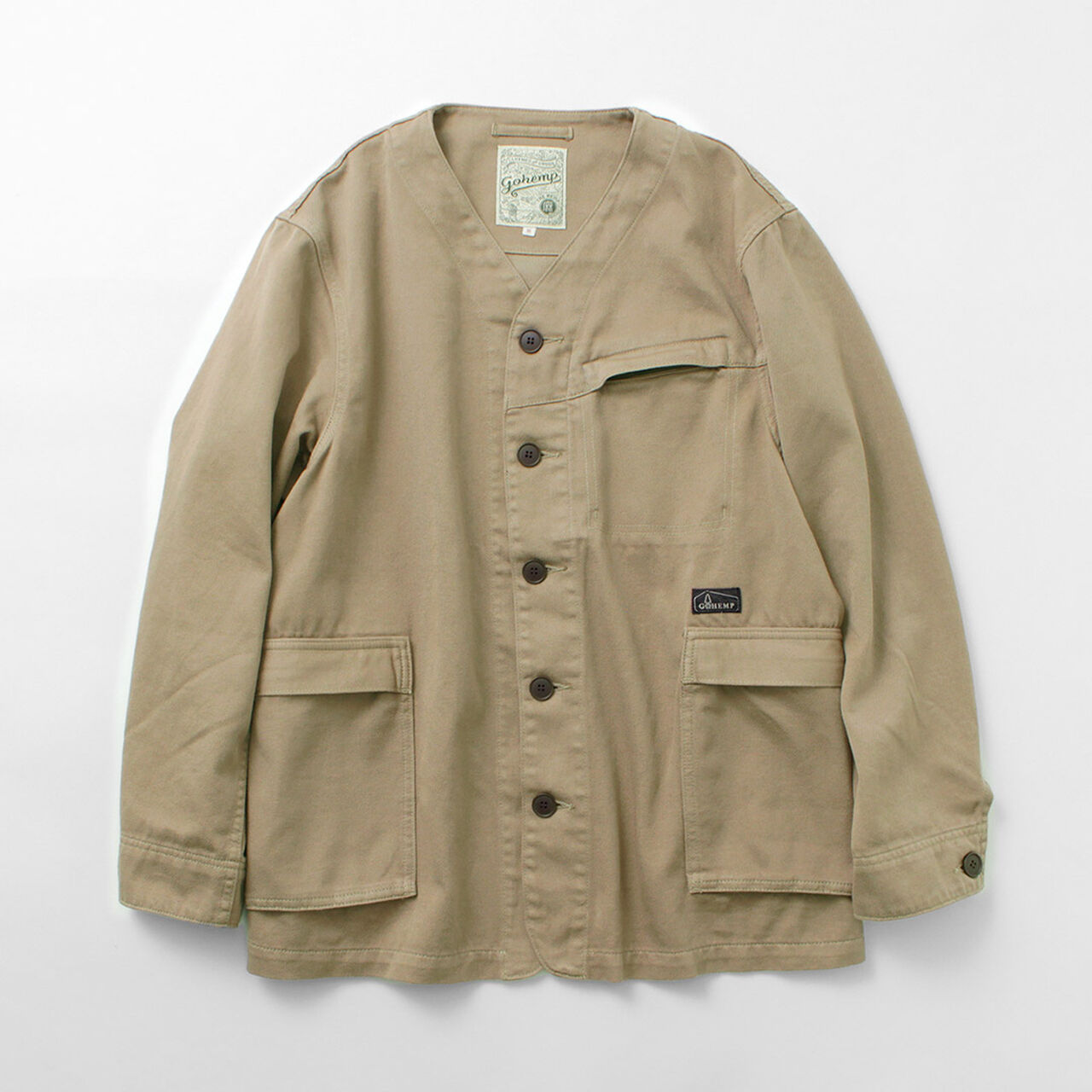 Green Lodge Jacket Hemp Cotton Recycled Polyester Cloth,, large image number 3