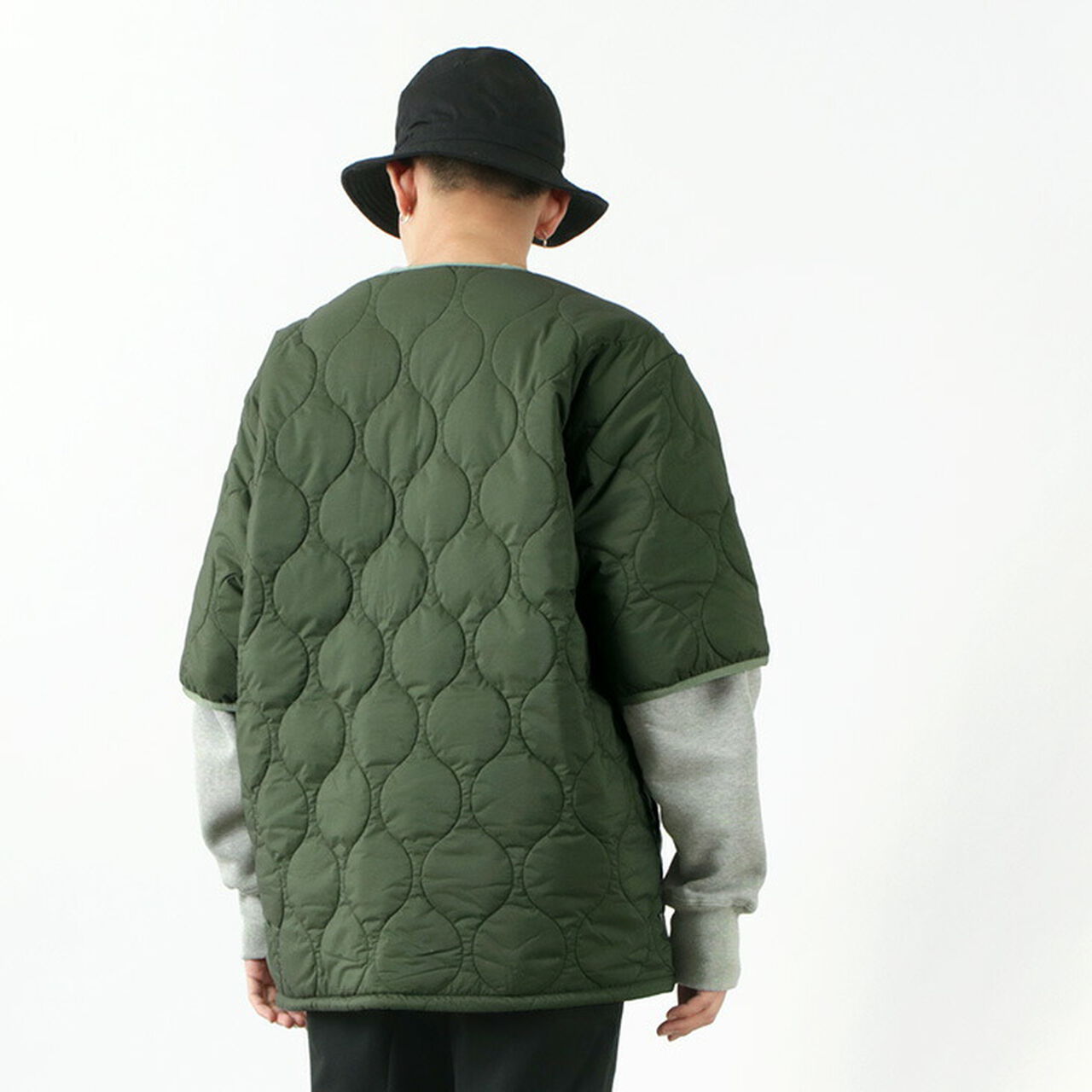 Military Quilted Feel Good Shell Tee Jacket,, large image number 11