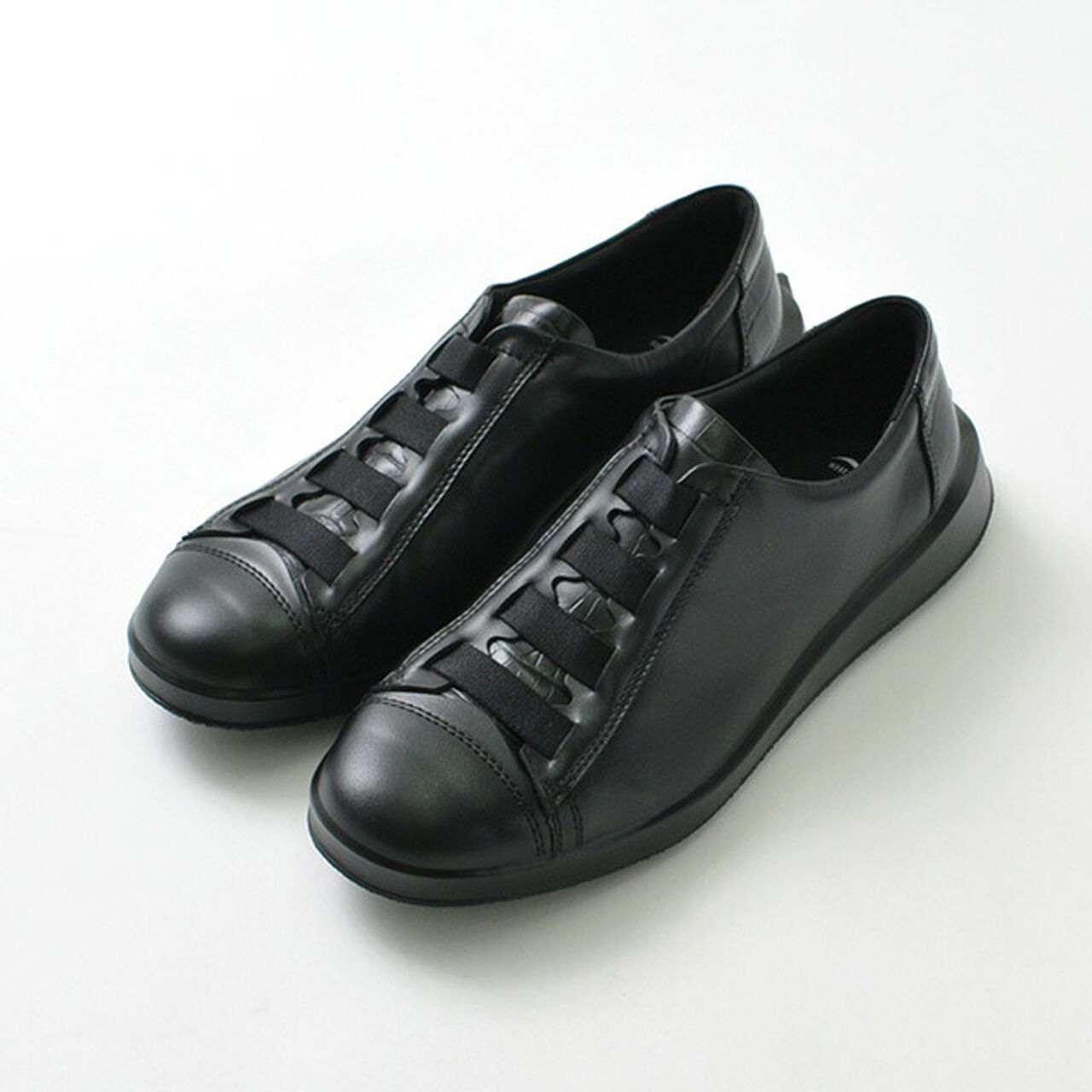 OBI Leather Sneakers,Black, large image number 0