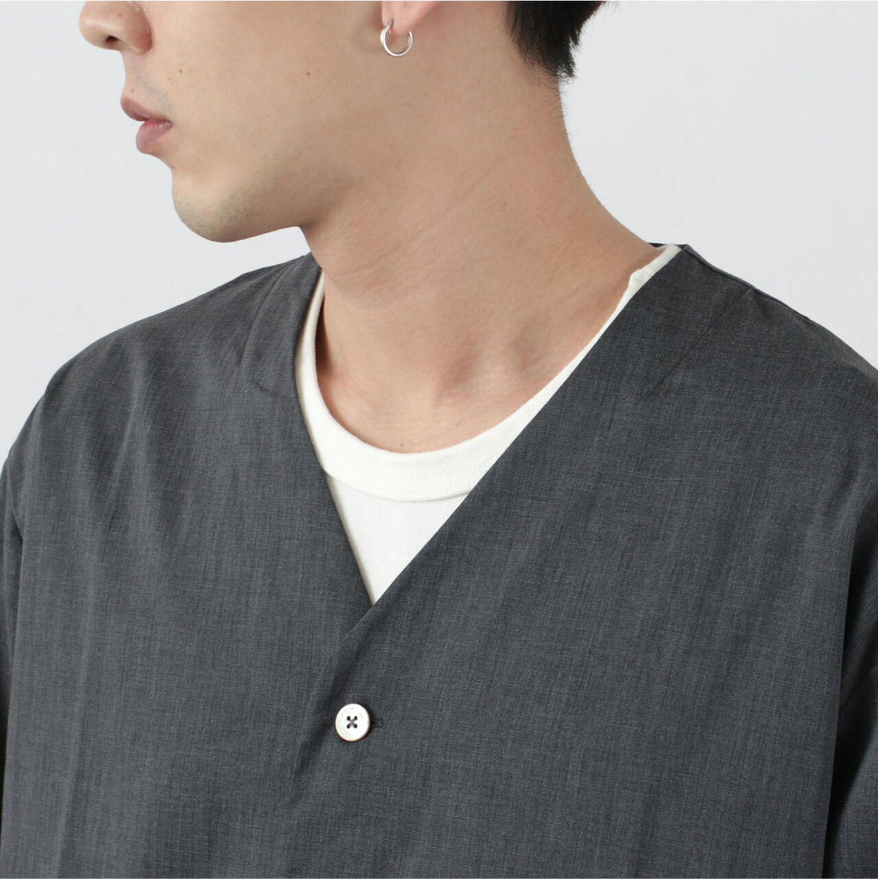 Linen Coolmax Shirt Cardigan,, large image number 9