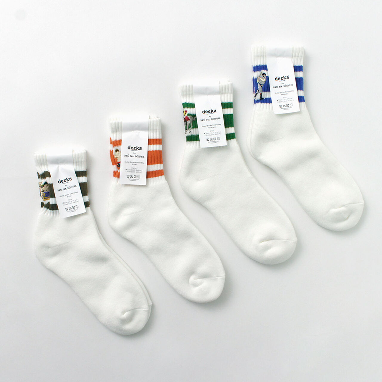 Embroidered Skater Socks,, large image number 3