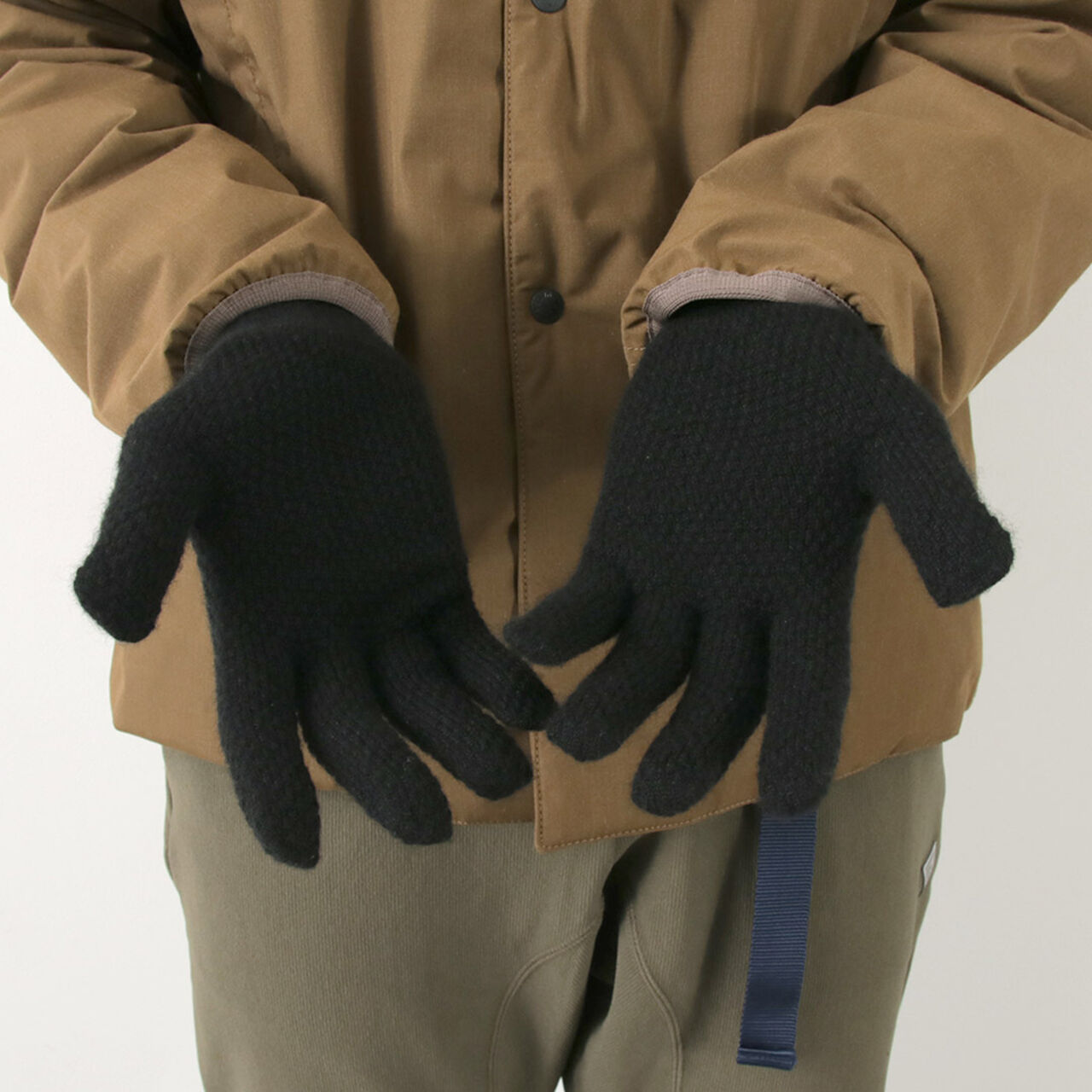 Special order Seedstitch cashmere gloves,, large image number 8