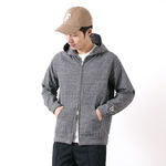 Raglan sleeve zip hooded jacket,Charcoal, swatch