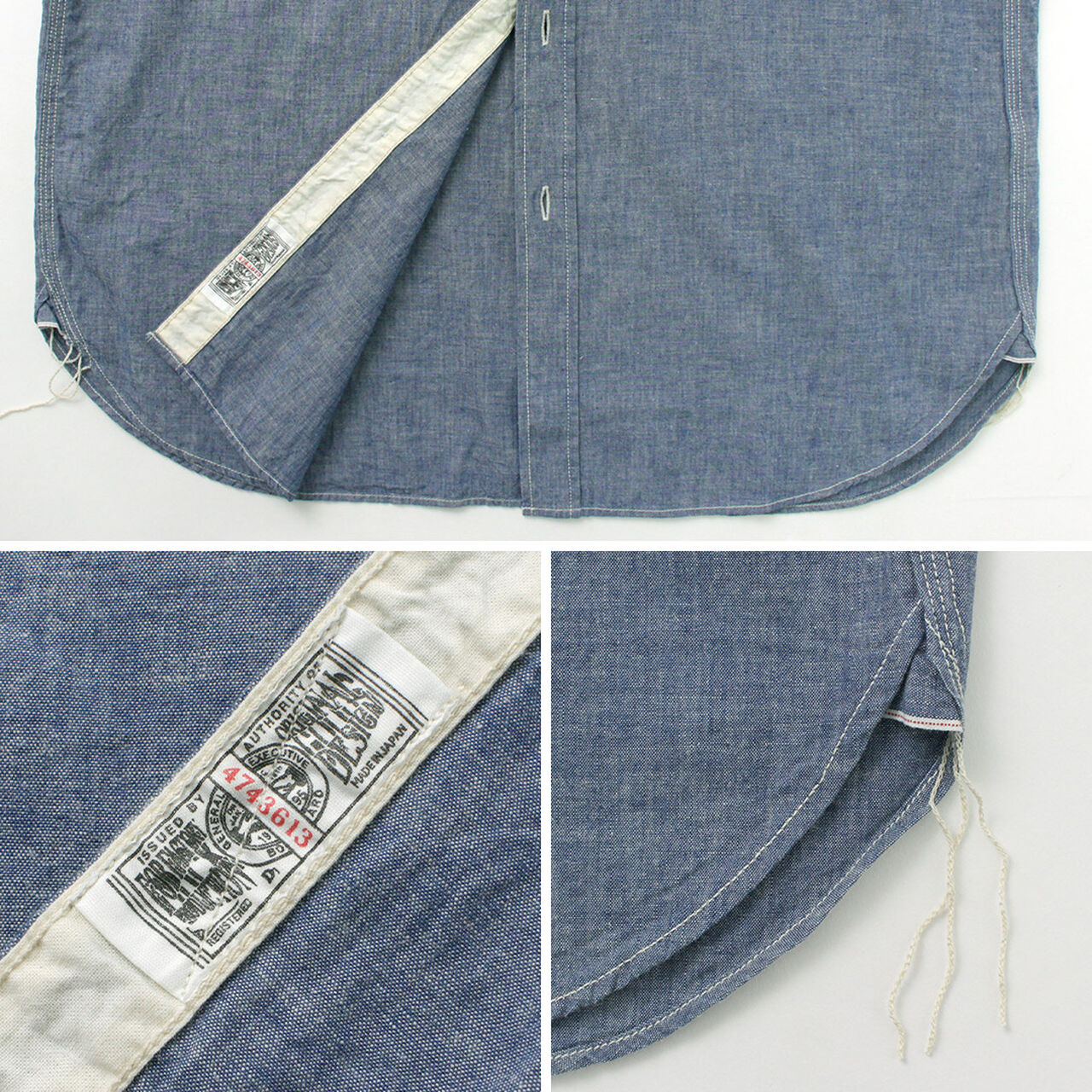 F3494 Chambray work shirt,, large image number 13