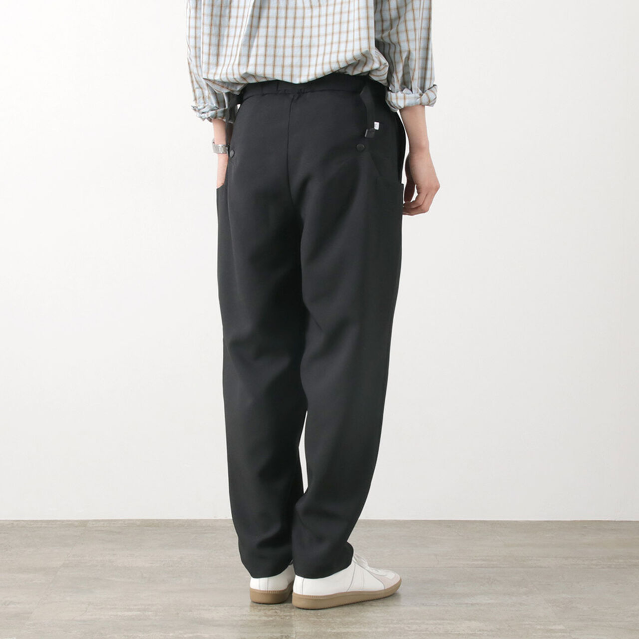 Lightweight balloon cropped pants,, large image number 10