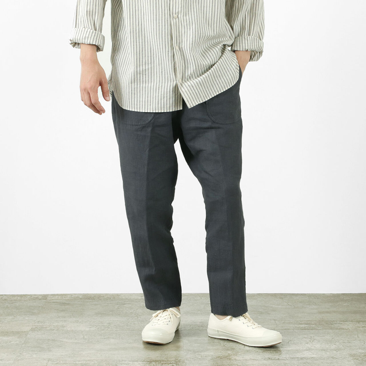 Fine Linen Daytripper Pants,FadedBlack, large image number 0