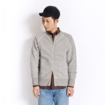 BR-1053 Knitted Lined ZIP Sweat Cardigan,Grey, swatch