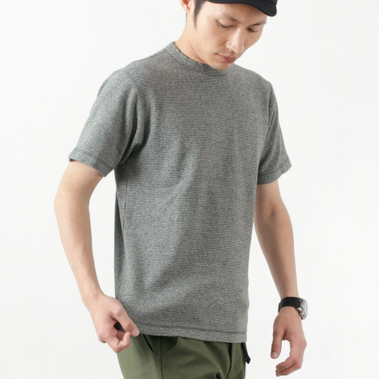 Special Color Order Heavy Spun Milled Short Sleeve T-Shirt,Charcoal, large image number 0