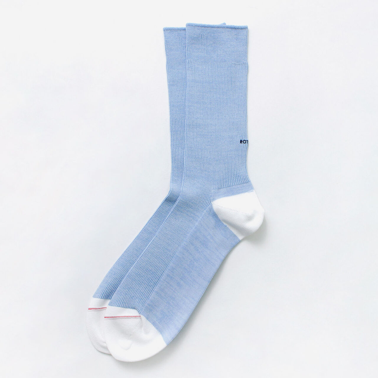 Organic Cotton & Recycled Polyester Ribbed Crew Socks,, large image number 12