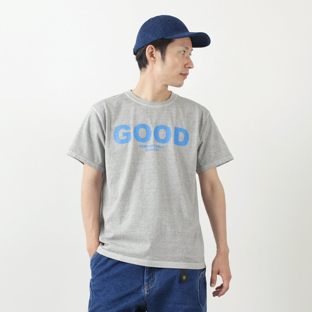 Colour Special Order  Good On Logo Short Sleeve T-Shirt,P-Ash_Blue, large image number 0