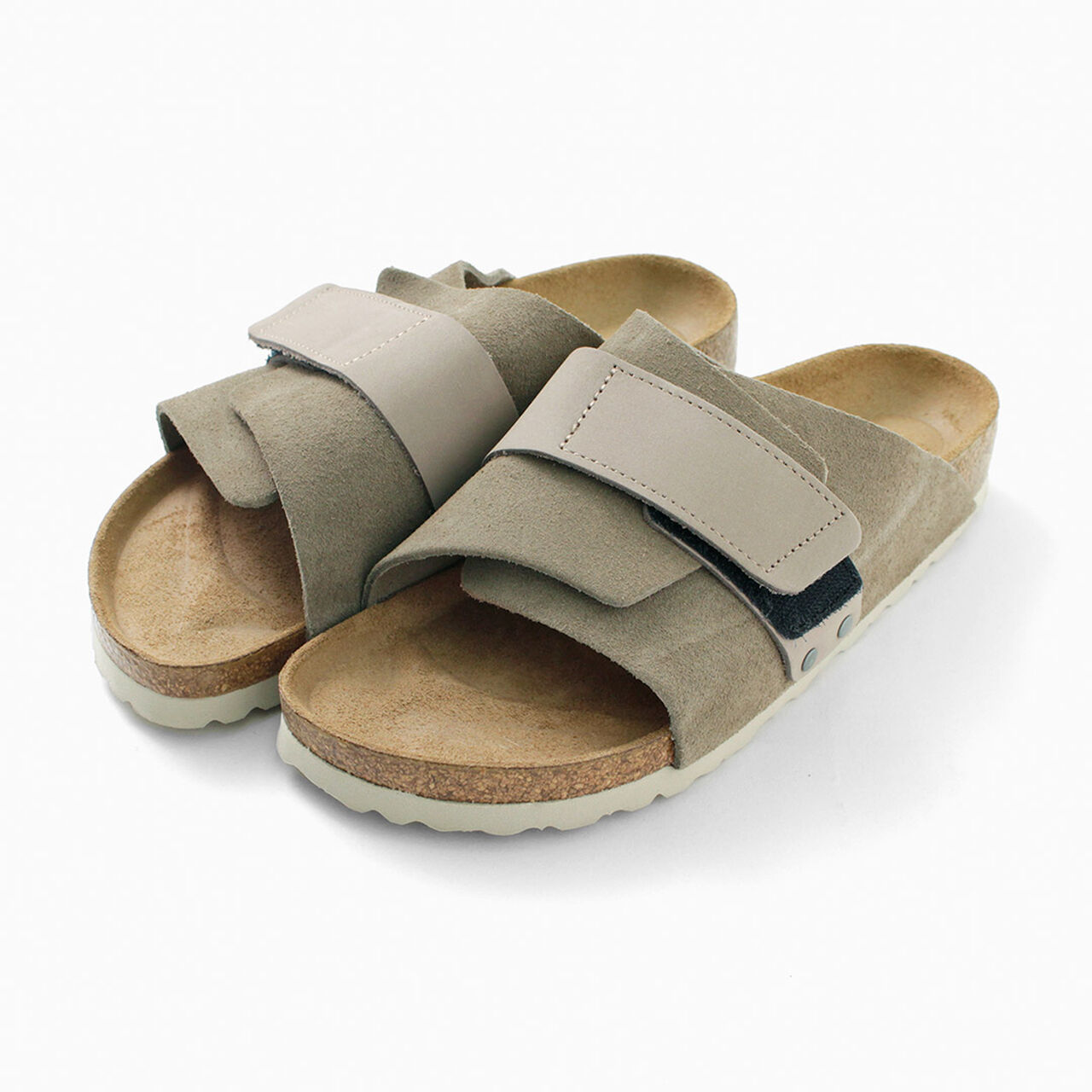 Kyoto Sandals Nubuck Leather Suede,Taupe, large image number 0