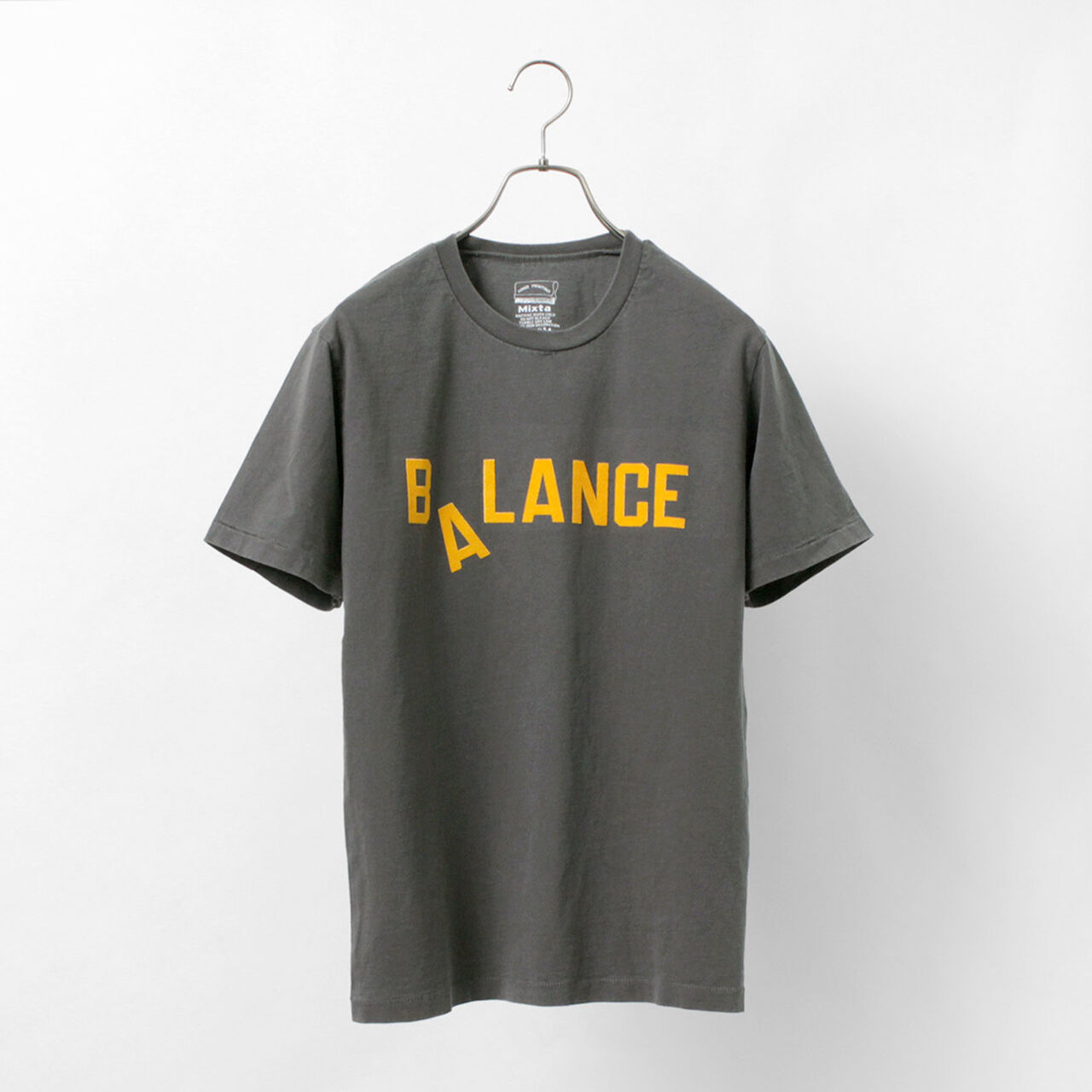 Basic crew print T-shirt (Balance),, large image number 1