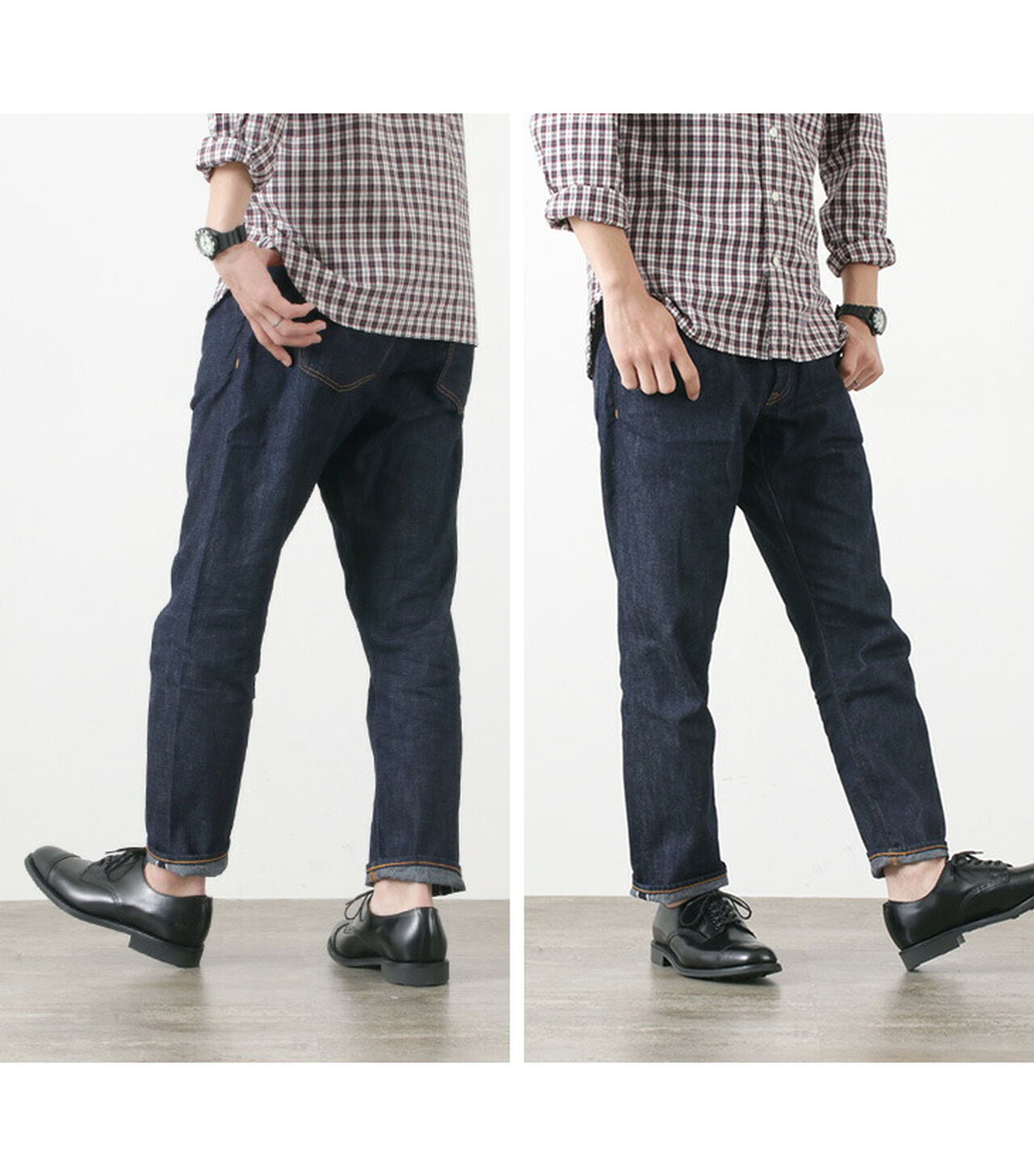 8oz 5P Denim Tapered Trousers,, large image number 6