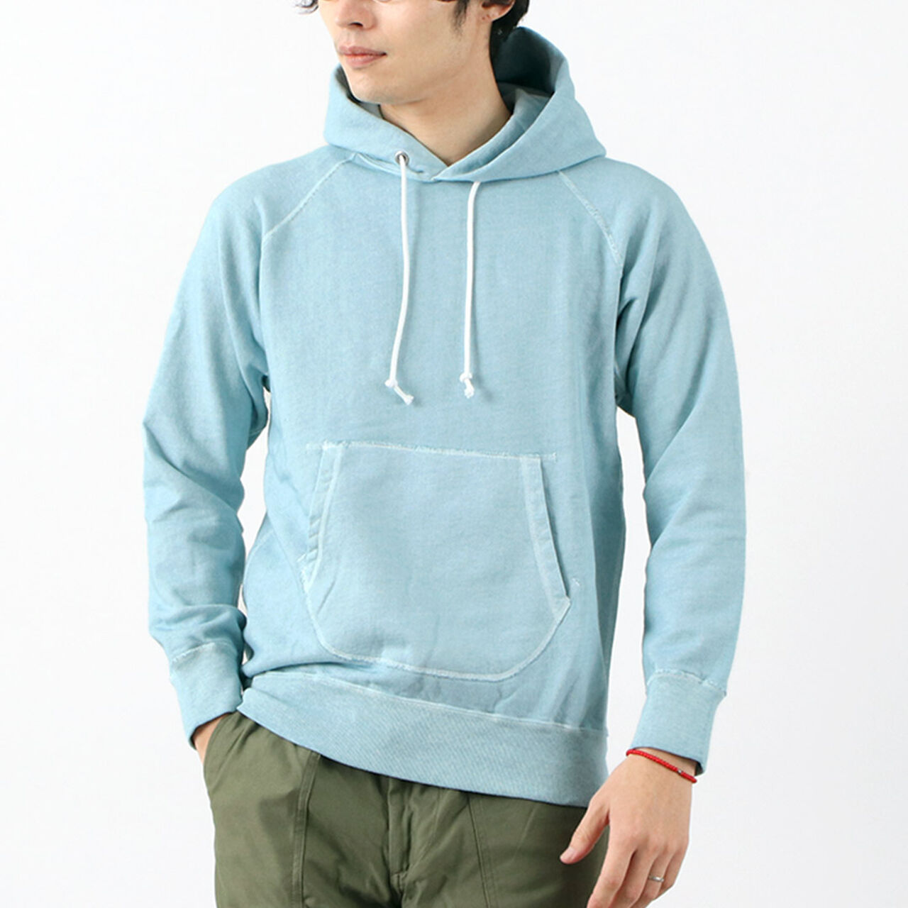 Color Special Order Raglan Pullover Hooded Sweatshirt,P-Soda, large image number 0