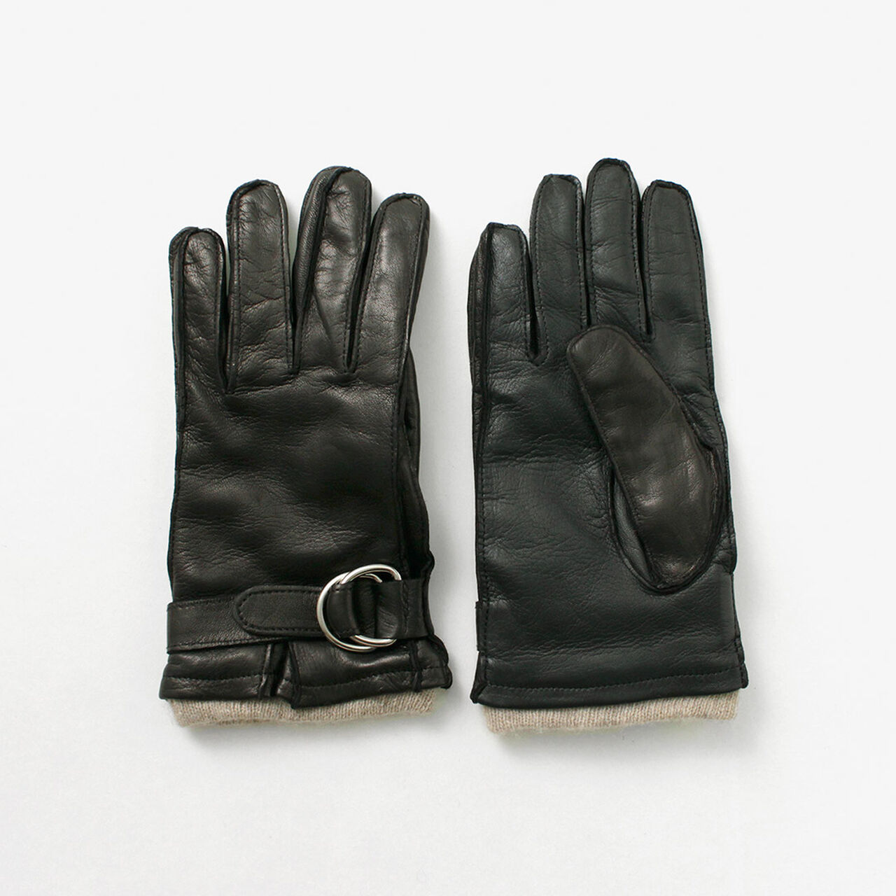 Touch Lambskin Ring Belt Gloves,, large image number 0