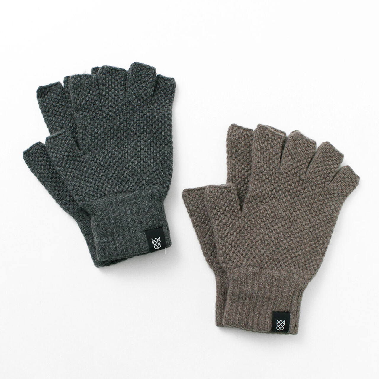 Special Order Tuck Stitch Half Finger Knit Glove,, large image number 3