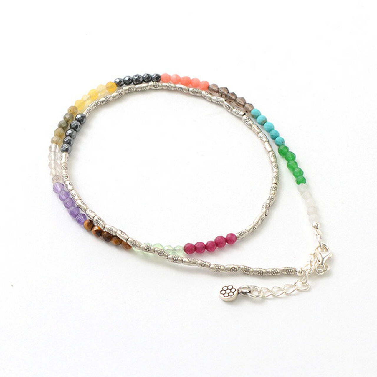 Multi Stone Wrap Anklet,, large image number 8