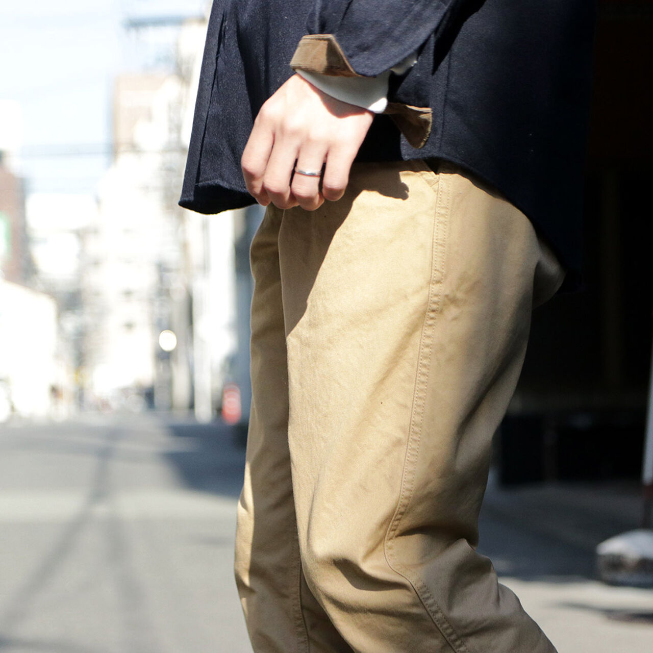 RJB1610 Special Order 40/3 High Count Twill Wide Tapered Vintage Chinos,, large image number 4