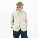 Special order FRC006 military dump band collar shirt,Beige, swatch