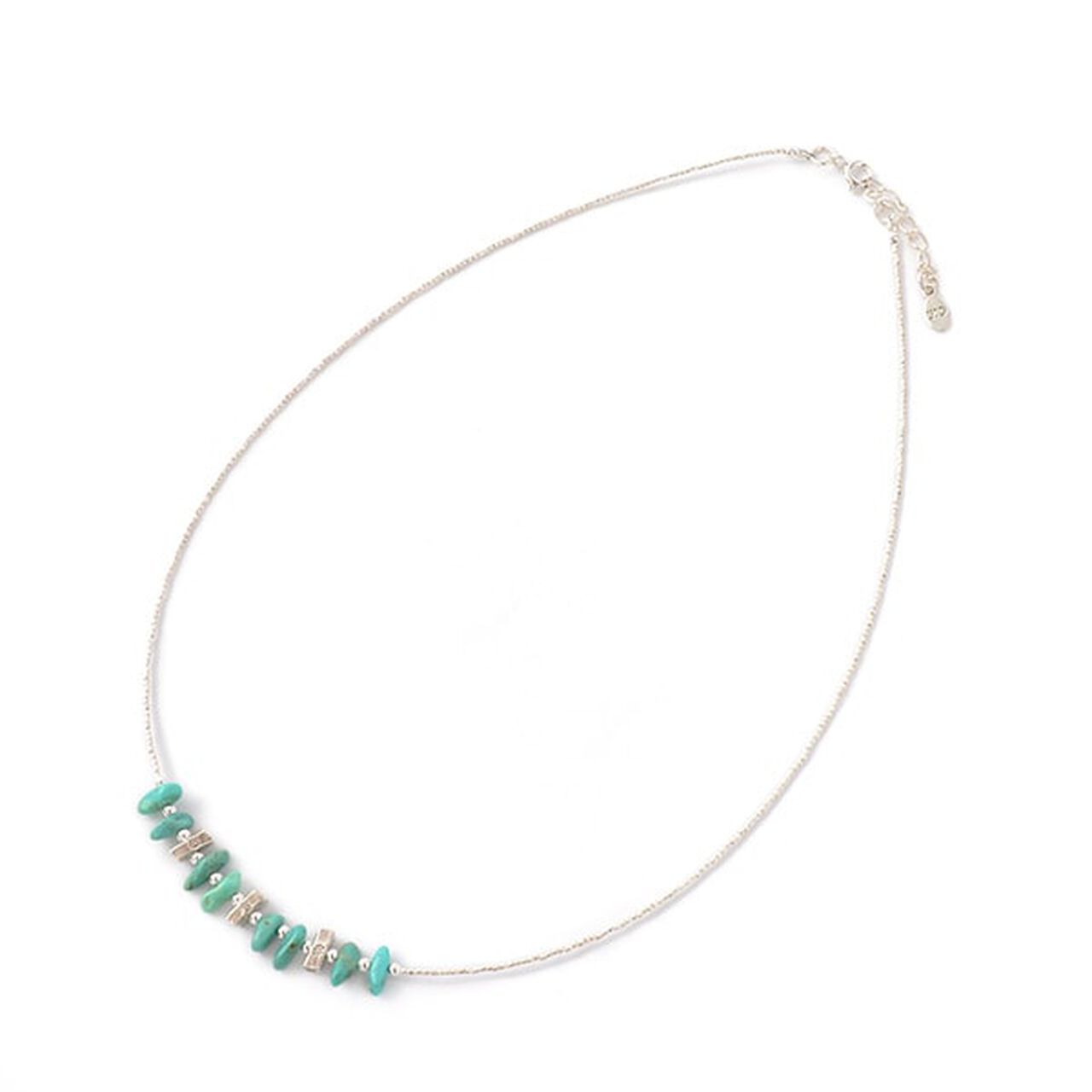 Turquoise Tiny Beads Necklace,Turquoise, large image number 0