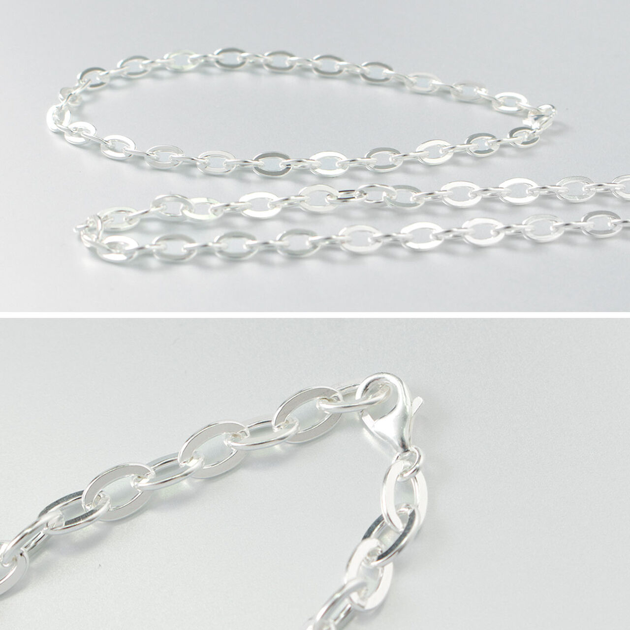 Flat cable chain bracelet silver 925,, large image number 5