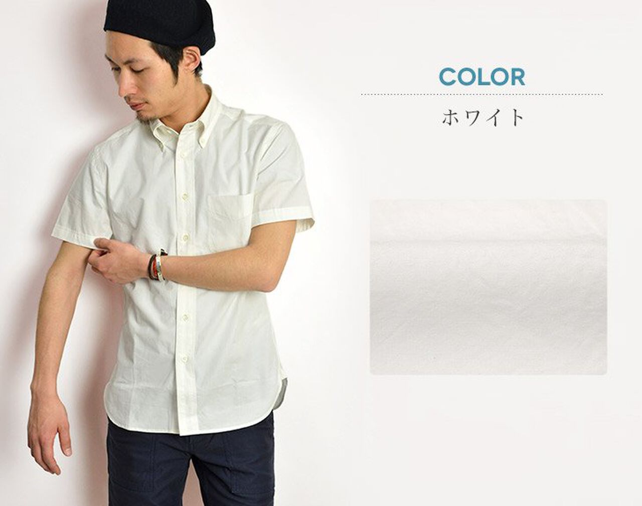Linen Cotton Dump Short Sleeved Button Down Shirt,, large image number 1