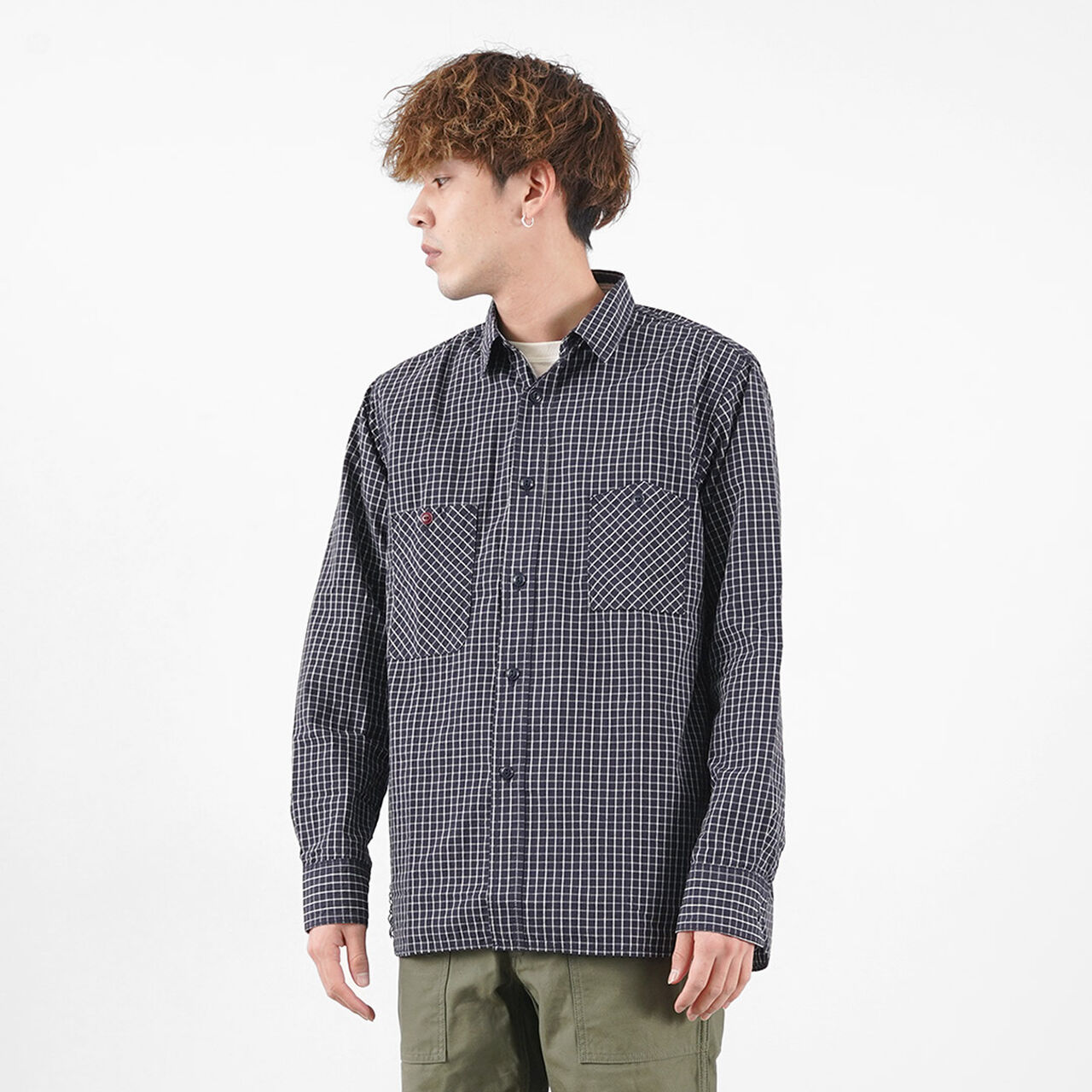 F3489 GRAPH CHECK WORK SHIRT,, large image number 9