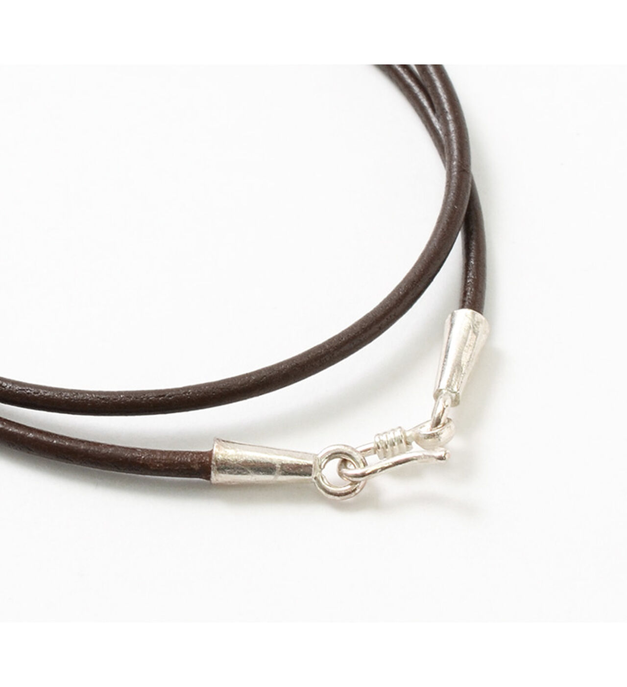 Leather choker (2.5mm) necklace,, large image number 7
