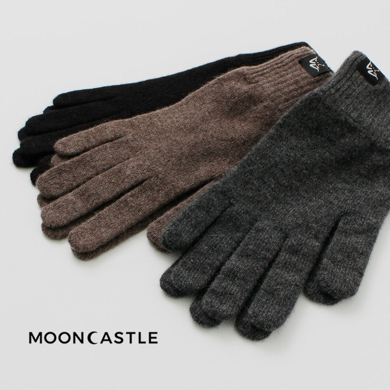 Plain Stitch Cashmere Gloves,, large image number 6