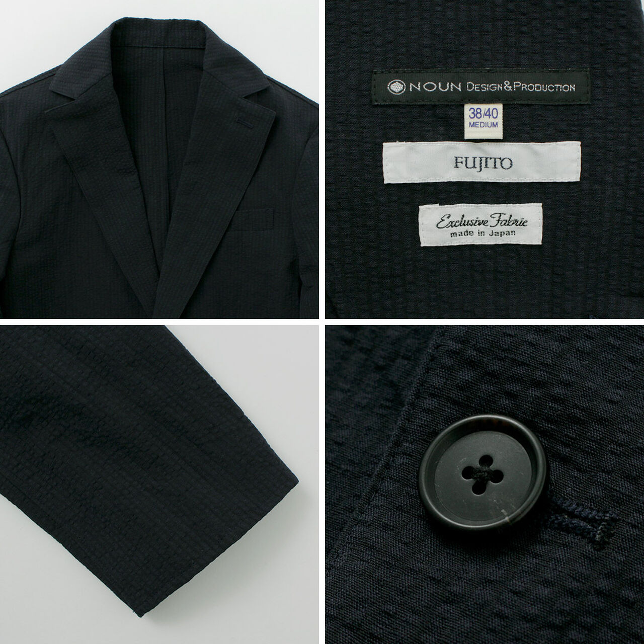 N.O.UN Jacket Cotton Linen Seersucker,, large image number 11
