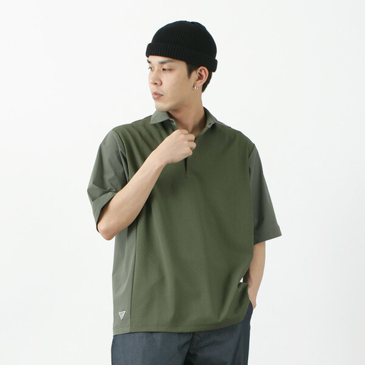 Ice x Dry polo,Olive, large image number 0