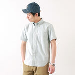 American Ox S/S Classic Button Down Shirt,Blue, swatch