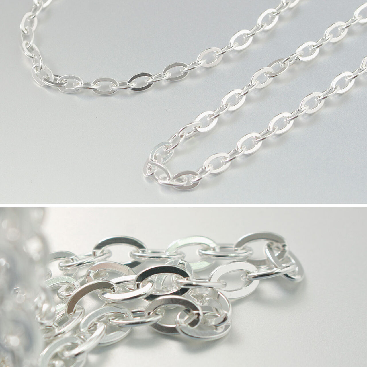 Flat cable chain anklet silver 925,, large image number 5