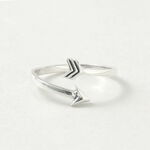 Extra Fine Silver Ring - Arrow,Silver, swatch