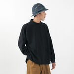 High neck raglan smock sweatshirt,Black, swatch