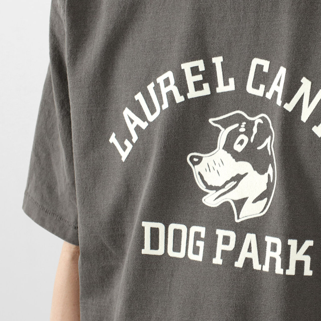 Basic crew print T-shirt (dog park),, large image number 5
