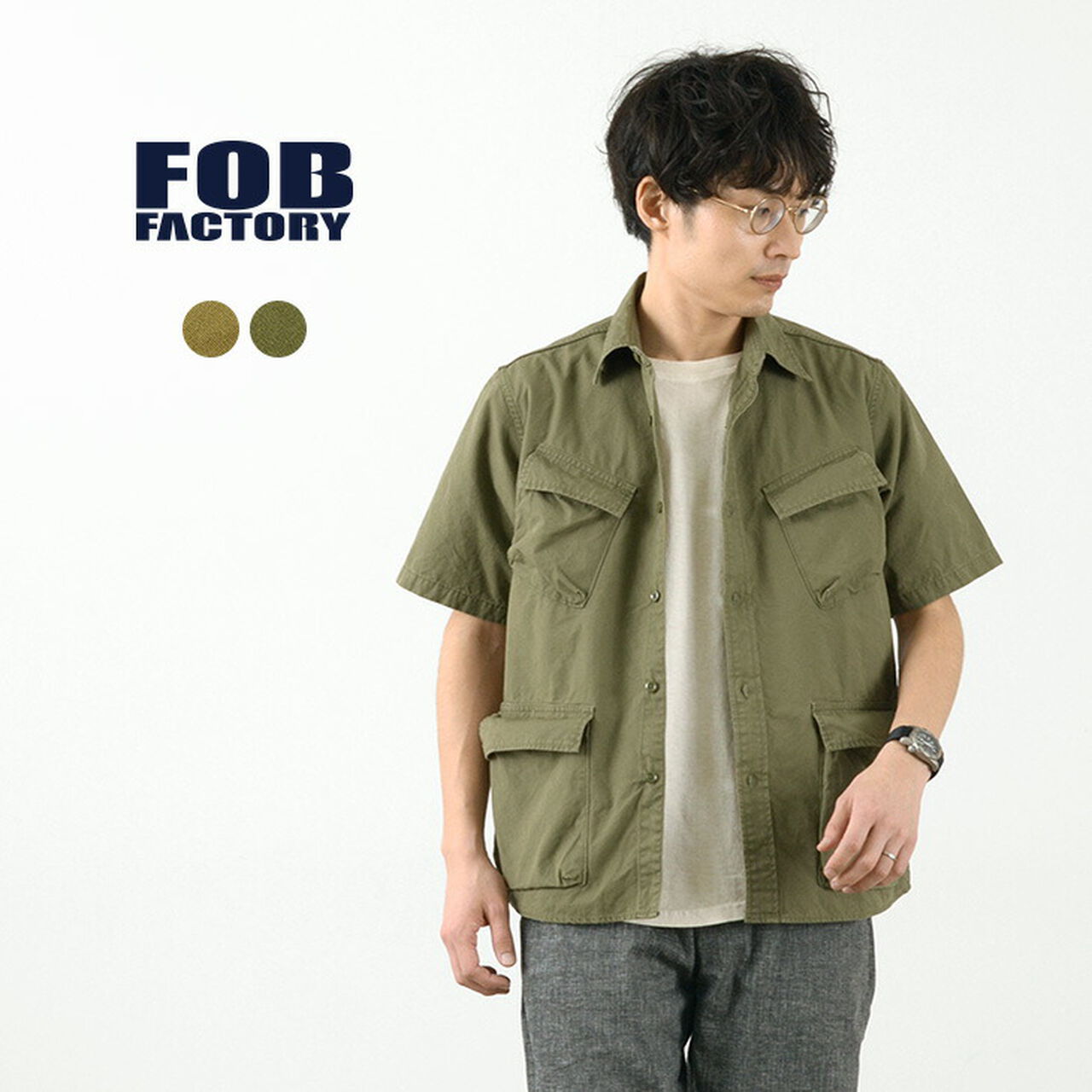 F3467 Fatigue short sleeve shirt,, large image number 0