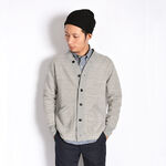 BR-6055 Hanging Knitted Linen Cardigan,Grey, swatch