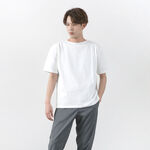 Special order Solid colour Boat neck Big shirt,White, swatch