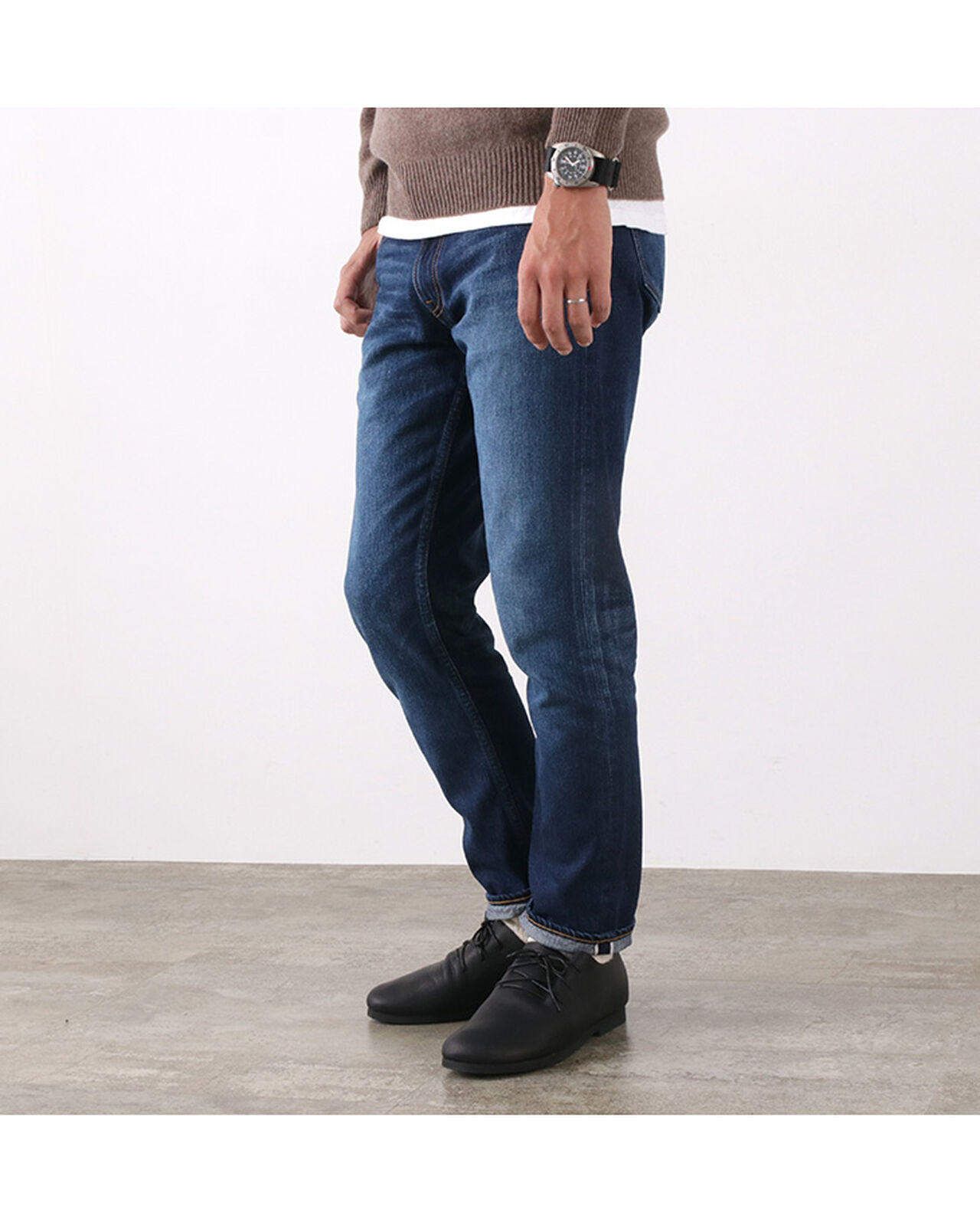 RJB6140-ME Selvic Ankle Cut Slim Tapered Jeans,, large image number 5