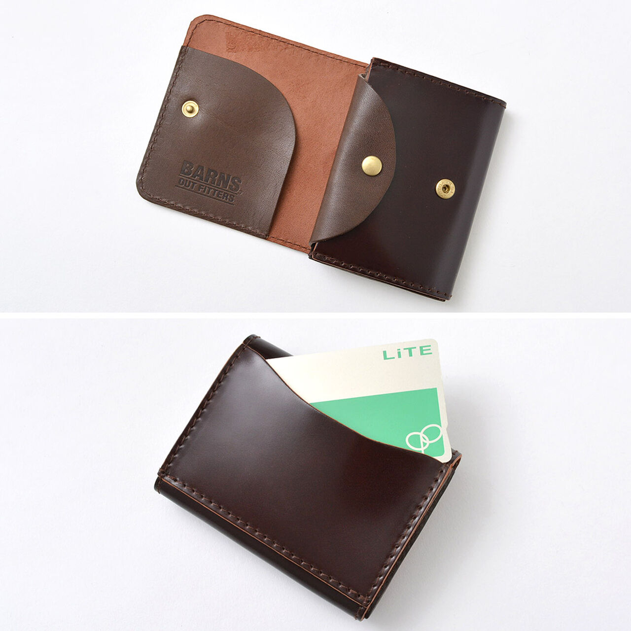 Cordovan compact wallet,, large image number 9