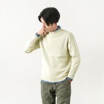 Winners Seamless Merino Wool Crew Neck Sweater / WHOLEGARMENT,White, swatch