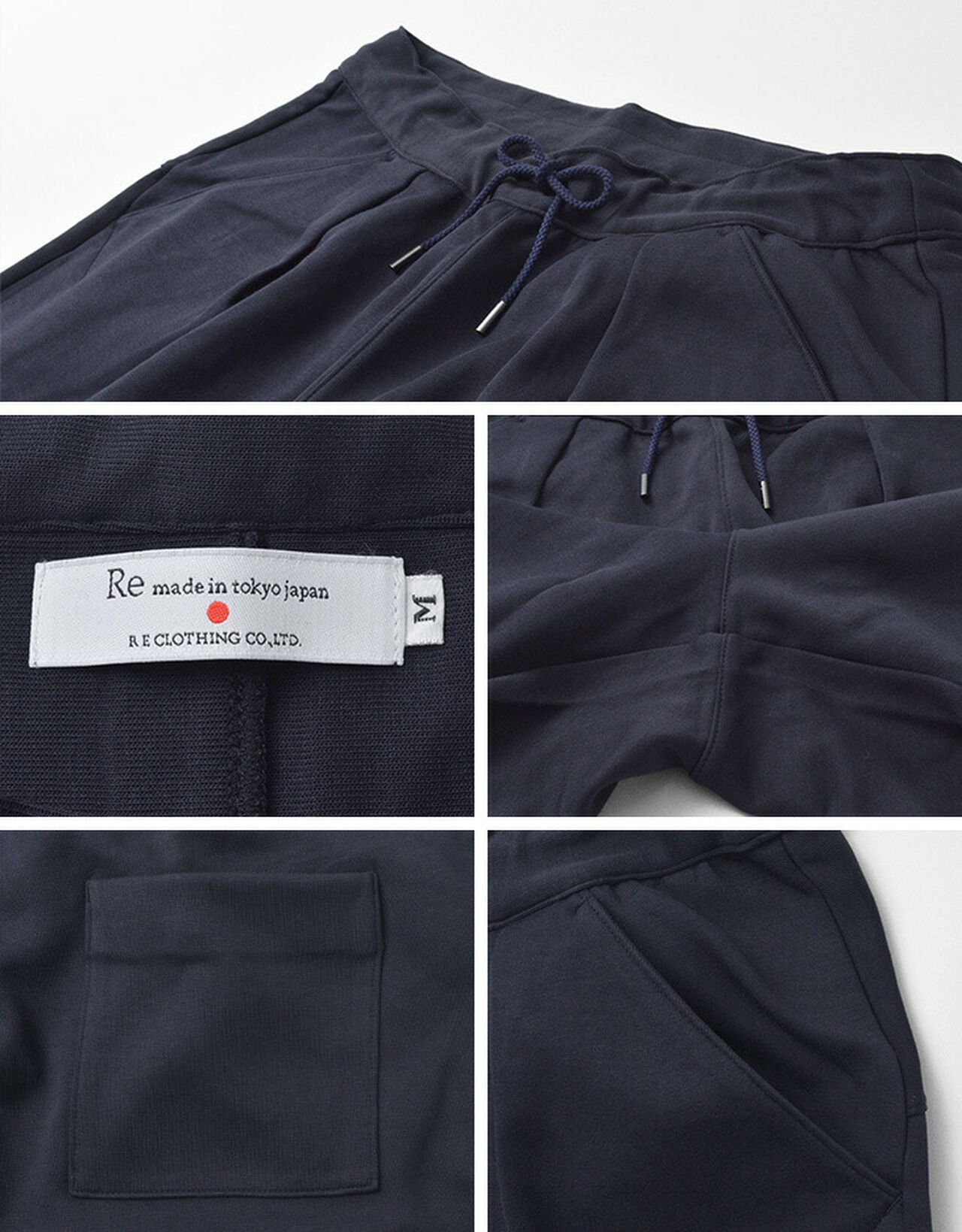 Cotton Jersey Tucked Half Pants,, large image number 11