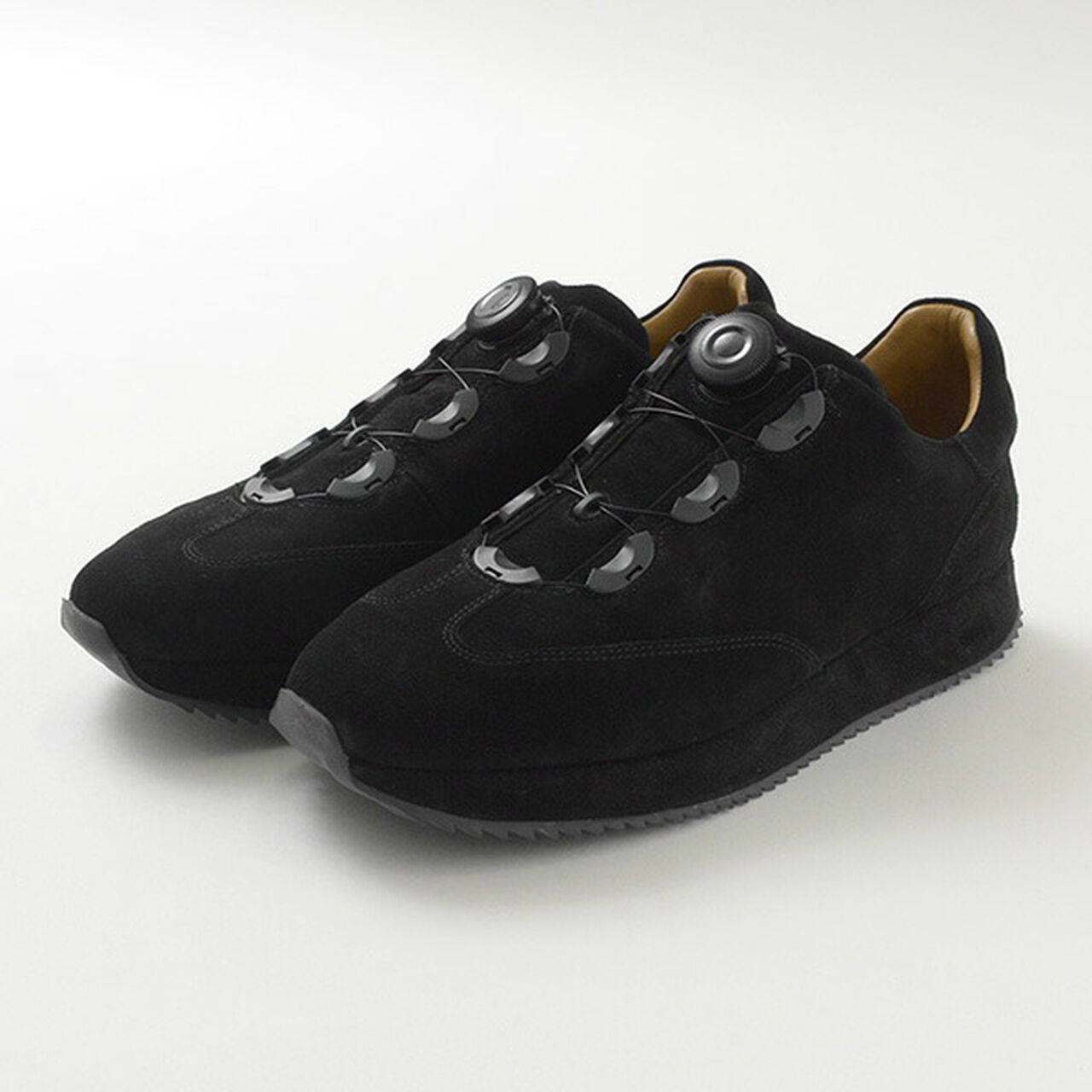 Dial Lock Suede Leather Sneakers,, large image number 14