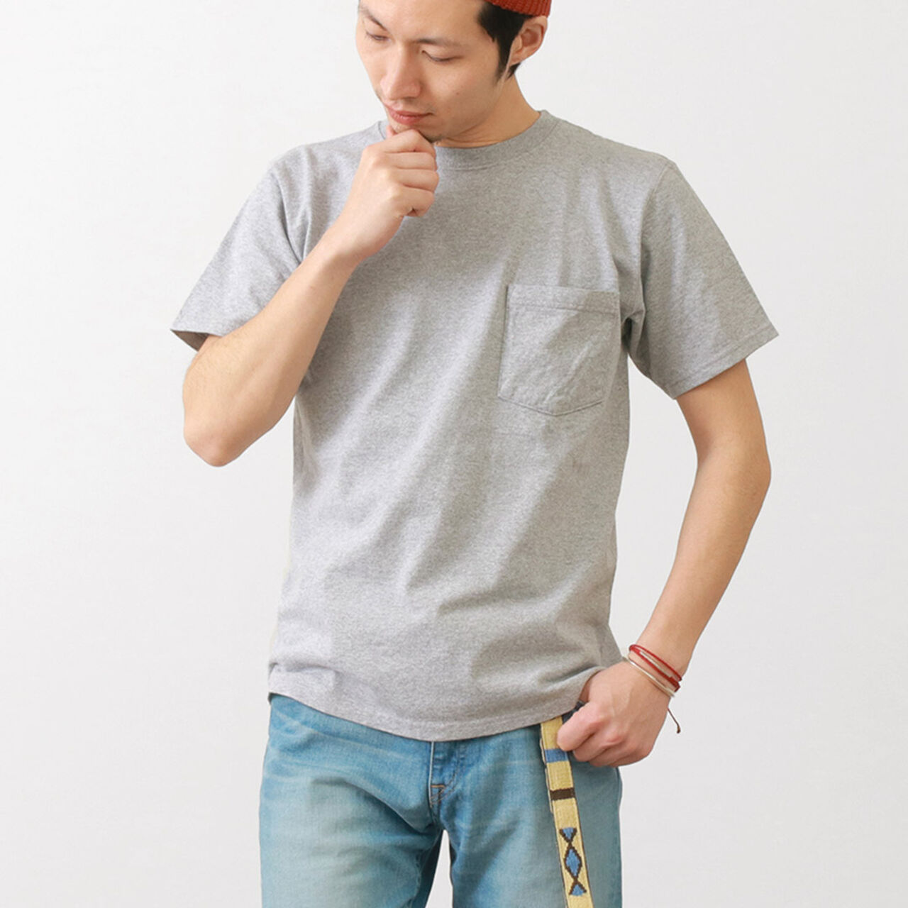 Pocket T-shirt Short Sleeve,Oxford, large image number 0
