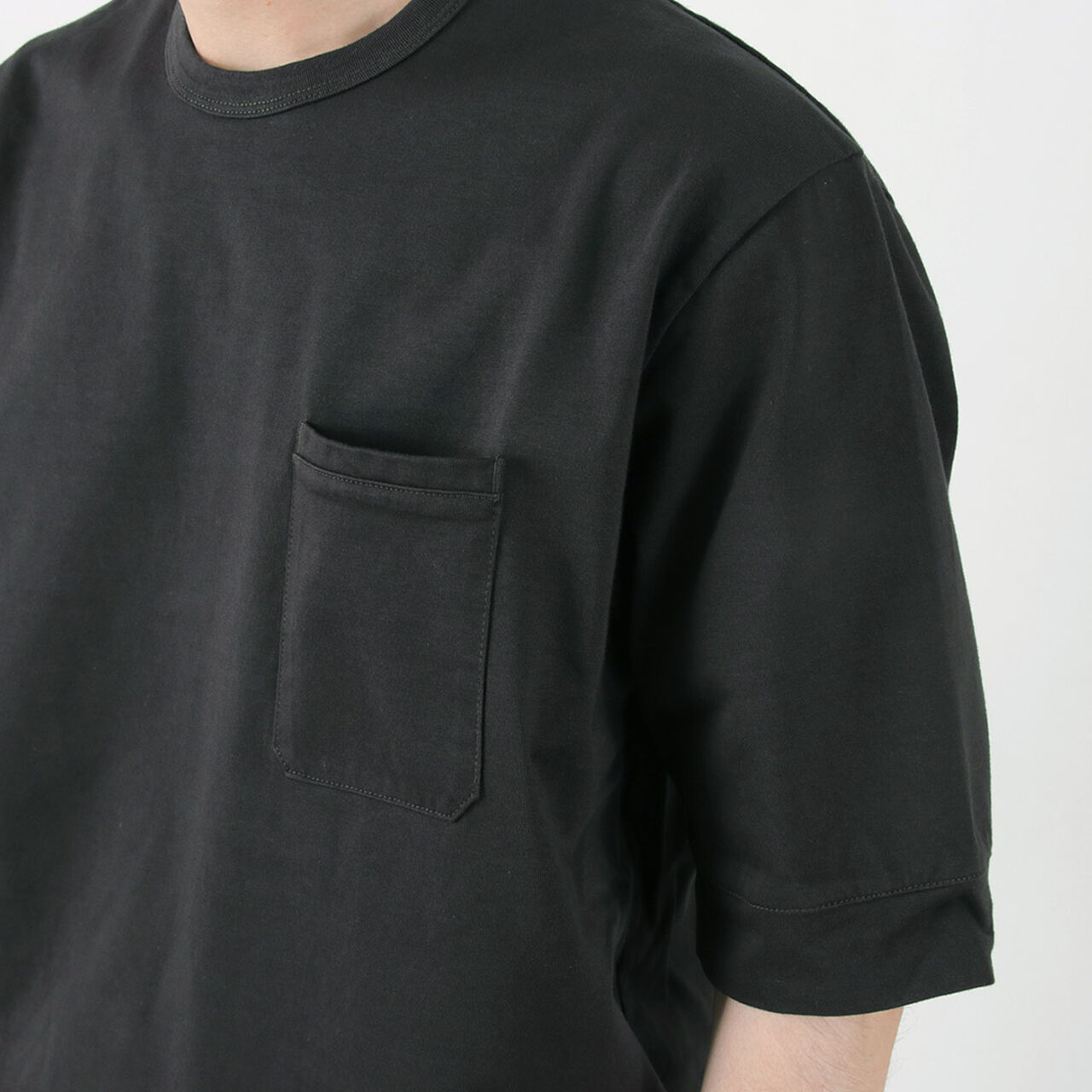 Hard Fabric Wide Pocket T-Shirt,, large image number 10