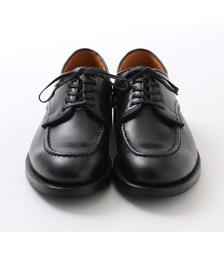WHEELROBE 15078 Heavy Stitching Moc Toe Leather Shoes